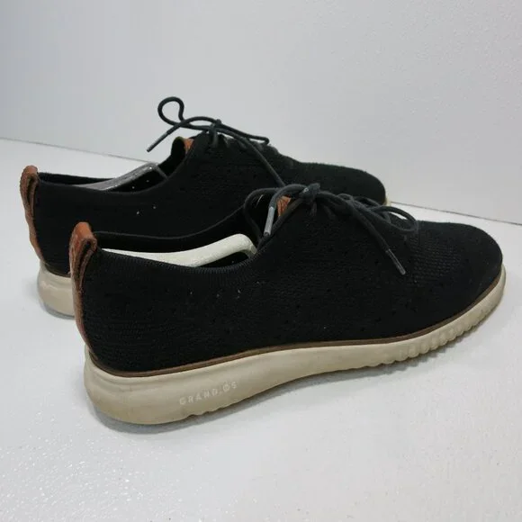 Cole Haan 2.ZERØ GRAND Laser Wingtip Oxfords Fabric Casual Footwear Sz 10.5 M - Picture 4 of 7